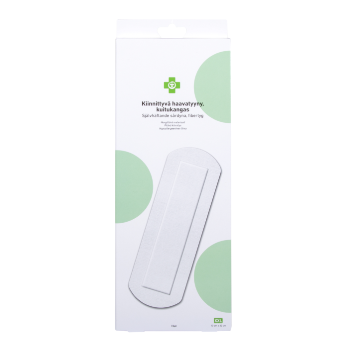 APTEEKKI Kiinnittyvä haavatyyny koko XXL 10cm x 30cm, 3 kpl/rasia-13 APTEEKKI Kiinnittyvä haavatyyny koko XXL 10cm x 30cm, 3 kpl/rasia-13