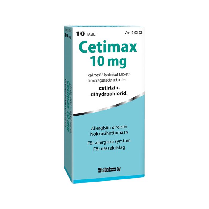CETIMAX 10 mg 10 fol tabletti, kalvopäällysteinen-13