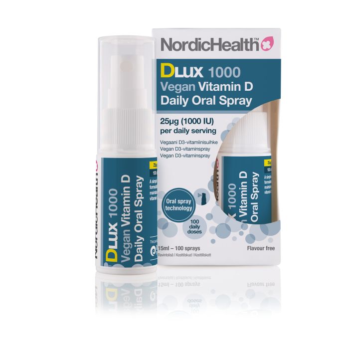 Nordic Health DLux Vegan D3 25 mikrog 15 ml -suusuihke-13