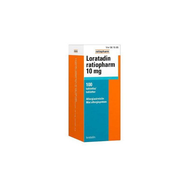 LORATADIN RATIOPHARM 10 mg 100 fol tabletti-13 LORATADIN RATIOPHARM 10 mg 100 fol tabletti-13