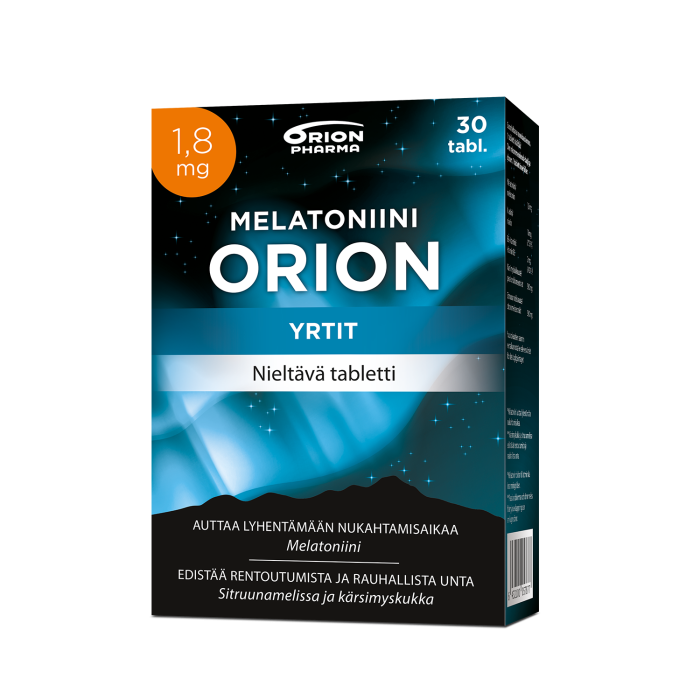 Melatoniini Orion 1,8 mg yrtit 30 tabl-13