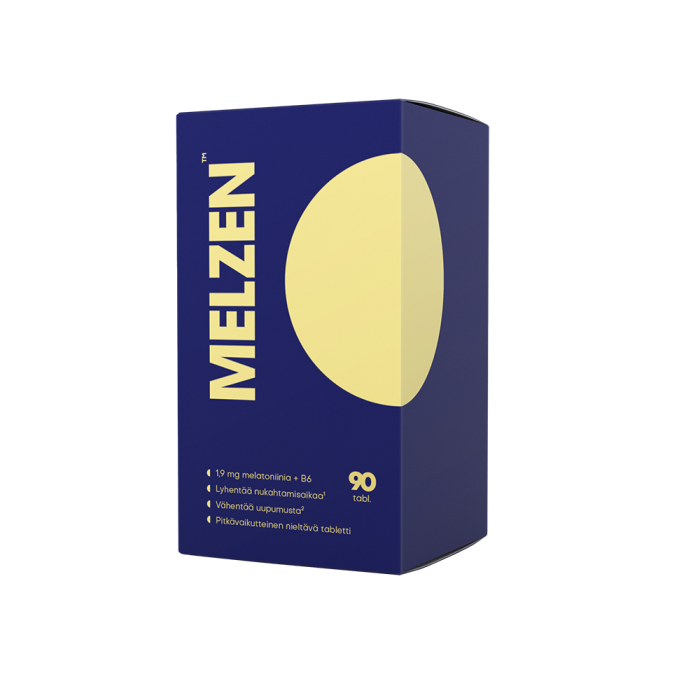 MELZEN Melatoniini 1,9 mg + B6 90 tabl  pitkävaikutteinen-13