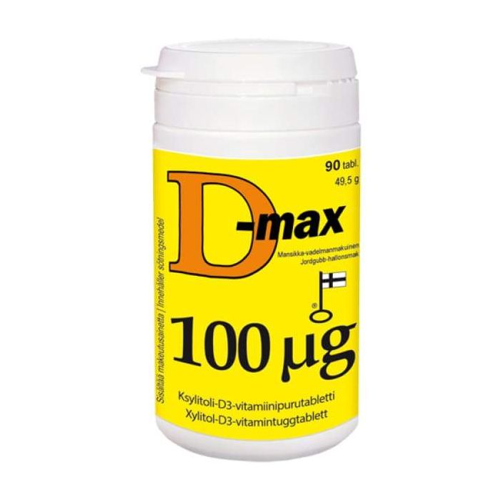 D-Max D-vitamiini 100 mikrog 90 tabl-13