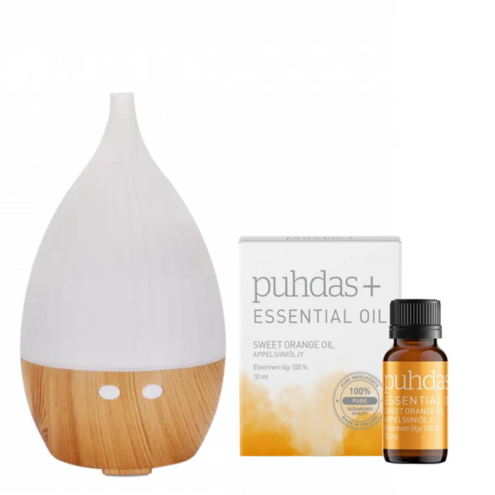 Puhdas+ Aroma Diffuser 130 ml + Sweet Orange eteerinen öljy-11
