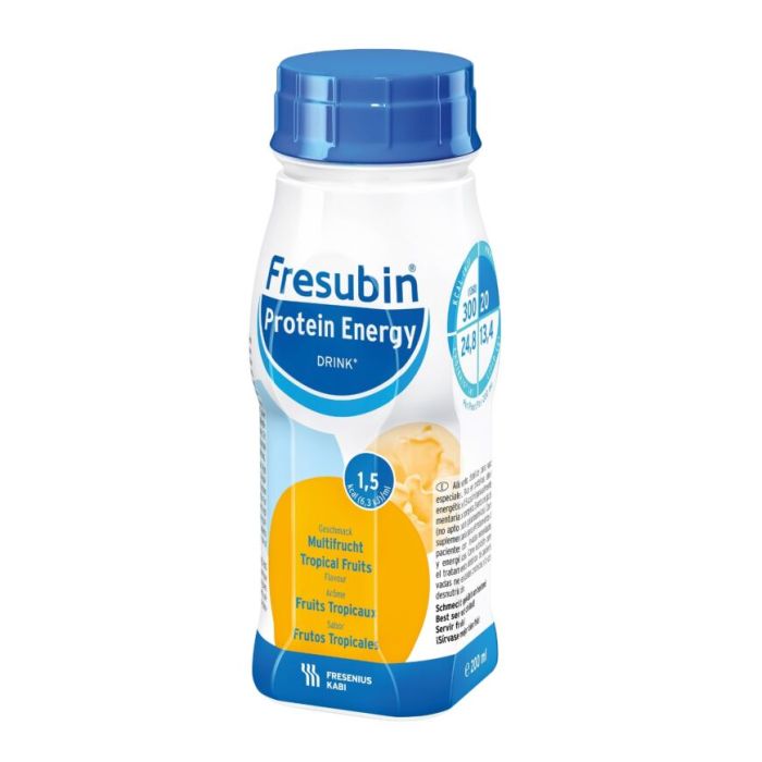 Fresubin Protein Energy Drink  4x200 ml neste, täydennysravintovalmiste trooppiset hedelmät-13
