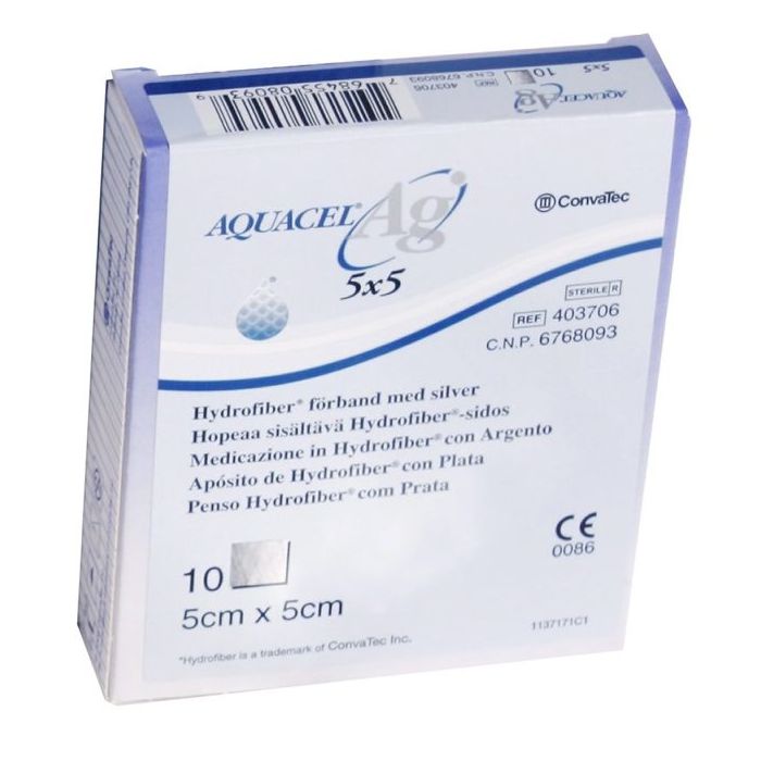 Aquacel Ag 5cmx5cm 10 kpl 403706-13
