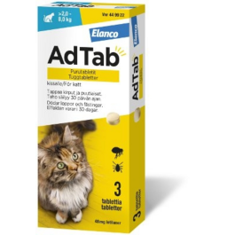 ADTAB 48 mg 3 fol purutabletti kissalle (> 2,0–8,0 kg) | Olo-apteekki