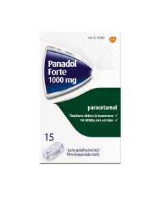 PANADOL FORTE 1000 mg 15 fol tabletti, kalvopäällysteinen