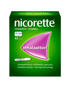 Nicorette Inhalaattori 10 mg 42 inhalaatiokapselia