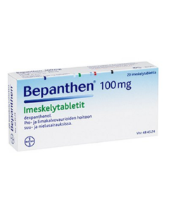 BEPANTHEN 100 mg 20 fol imeskelytabletti