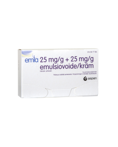 EMLA 25/25 mg/g 5 g emulsiovoide