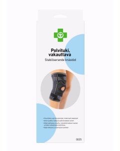 APTEEKKI polvituki vakauttava XXL 1 kpl, musta