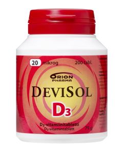 Devisol 20 mikrog 200 tabl imeskelytabletti