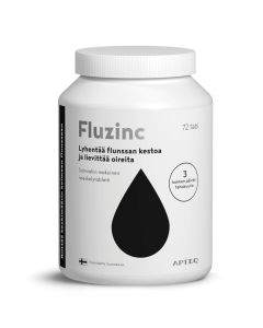 Apteq Fluzinc salmiakki 72 tabl