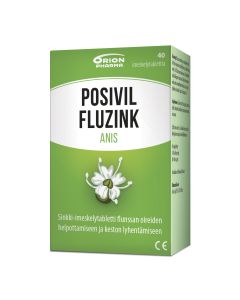 Posivil Fluzink anis 40 imeskelytabl