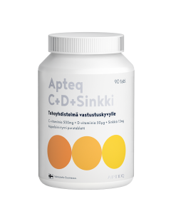 Apteq C+D+Sinkki 90 tabl