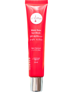 V10 Plus Water Base Sun Block SPF40/PA+++ 30 ml aurinkosuojavoide V10 Plus Water Base Sun Block SPF40/PA+++ 30 ml aurinkosuojavoide