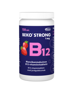 Beko Strong B12-vitamiini 1mg 150 purutabletti mansikka