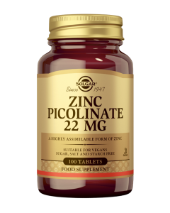 Solgar Sinkkipikolinaatti 22mg 100 tabl