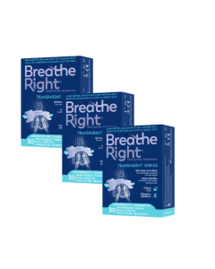 Breathe Right nenäteippi Kirkas Small/Medium 3 x 30 kpl säästöpakkaus	