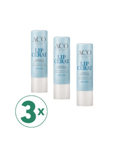 Aco Face Lip Cerat huulivoide 3 kpl säästöpakkaus