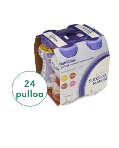 24 x Nutridrink 2.0 kcal 200 ml valitse maut