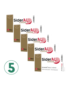 SiderAL Junior rauta säästöpakkaus 5x20 pss 14 mg