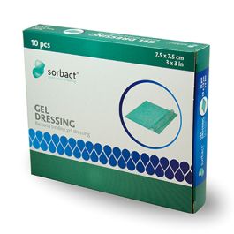 SORBACT GEL-SIDE 7,5X7,5CM 10 KPL 98136 | Olo-apteekki