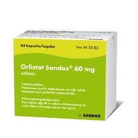 ORLISTAT SANDOZ 60 mg 126 fol kaps, kova