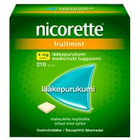Nicorette Fruitmint 4 mg 210 kpl lääkepurukumi