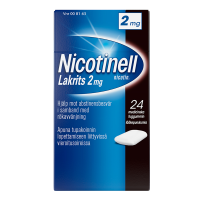Nicotinell Lakrits 2 mg 24 kpl lääkepurukumi