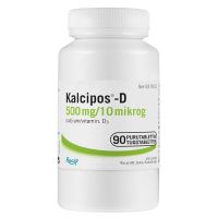 KALCIPOS-D 500 mg/10 mikrog 90 kpl purutabletti