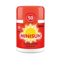 Minisun D-Vitamiini 50 mikrog 100 purutabl