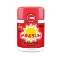 Minisun D-Vitamiini 100 mikrog 90 purutabl