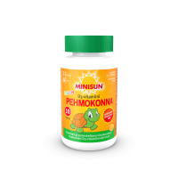 Minisun D-vitamiini Pehmokonna Junior 10 mikrog 60 kpl pureskeltava pehmytpala