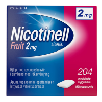 Nicotinell Fruit 2 mg 204 kpl lääkepurukumi