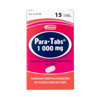 PARA-TABS 1000 mg 15 kpl tabletti, kalvopäällysteinen