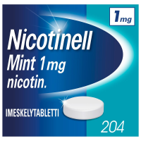 NICOTINELL MINT 1 mg 204 fol imeskelytabletti