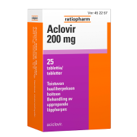 ACLOVIR 200 mg 25 fol tabl