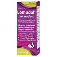 LOMUDAL 20 mg/ml 10 ml silmätipat, liuos