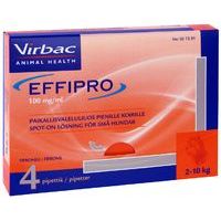 EFFIPRO PIENILLE KOIRILLE 100 mg/ml 4x0,67 ml vet paikallisvaleluliuos 2-10 kg