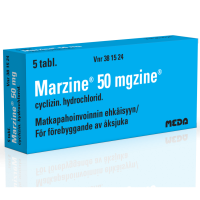 MARZINE 50 mg 5 fol tabletti
