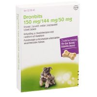 DRONBITS 150/144/50 mg 2 fol vet tabl