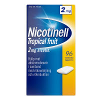 Nicotinell Tropical fruit 2 mg 96 kpl lääkepurukumi
