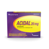 ACIDAL 20 mg 14 fol enterokaps, kova