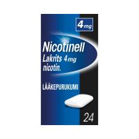 Nicotinell Lakrits 4 mg 24 kpl lääkepurukumi
