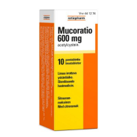 MUCORATIO 600 mg 10 kpl poretabletti