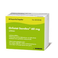 ORLISTAT SANDOZ 60 mg 126 fol kapseli, kova