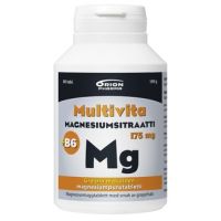 Multivita Magnesiumsitraatti+B6 greippi 175mg 80 purutabl