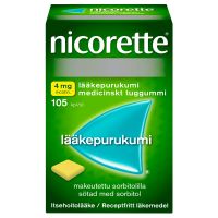 Nicorette 4 mg 105 kpl lääkepurukumi